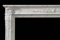 Fine details are featured on our Louis XVI marble mantel