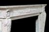 Fine details are featured on our Louis XVI marble mantel