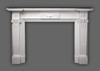 The Federal manrble mantel shown in Italian Bianco.