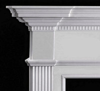 Note:  Special Production. Contact us if you would like this mantel without cherubs