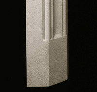The Limestone mantel legs can be lengthened, if needed.  Contact us for details