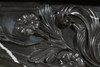 The floral and acanthus spray on this marble mantel are exquisite