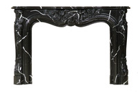 Orleans mantel in black
