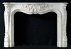 The Louis XV styling is exquisite. Carrara White Marble.