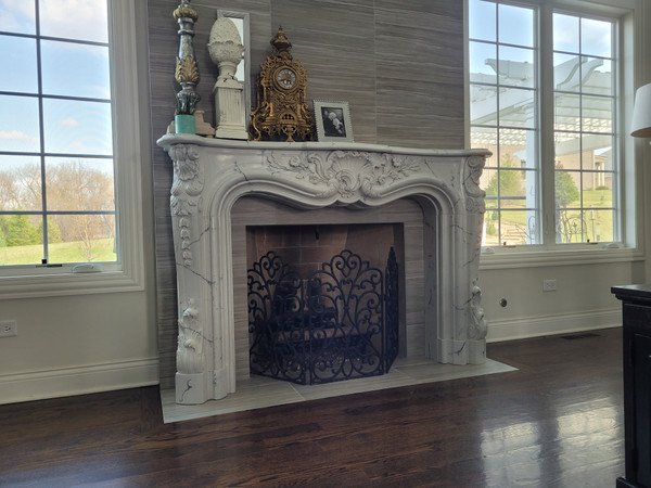 Carrara marble mantel The Orleans