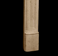 Country French Limestone Fireplace Mantel