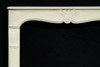 Our white limestone offers a less formal look for this mantel