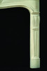 The Savoy Antique Fireplace Mantel, in white limestone