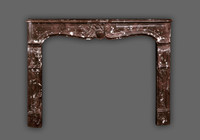 The Savoy reproduction Marble Mantel in Rouge Royal.