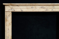 The Sophie marble fireplace mantel.