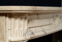 The Sophie marble fireplace mantel.