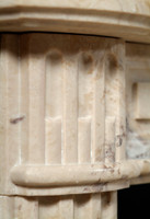 The Sophie marble fireplace mantel.
