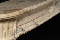 The Sophie marble fireplace mantel.