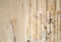 The Sophie marble fireplace mantel.