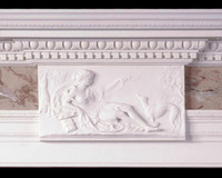 Detail image of Diana the Huntress on the center frieze.