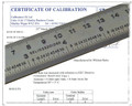 12"/300mm High Precision Rule with Certificate of Calibration Traceable to UKAS