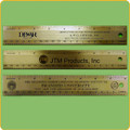 Customised Brass Rulers with LOGO/Text in Black or Full Colour