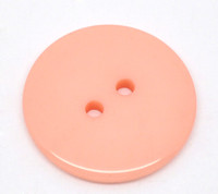 Round Plastic Buttons Two Hole 23mm Salmon