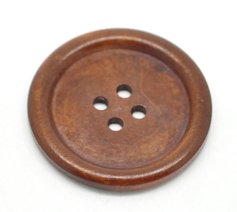 brown button