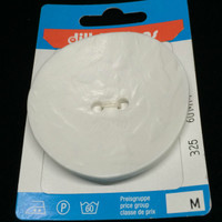 Dill Button Round White 60mm  Hook 325