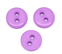 Mini Button Purple 2 Holes Acrylic Sewing Buttons 9mm
