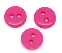 Mini Button Pink 2 Holes Acrylic Sewing Buttons 9mm