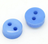 Micro Button Blue 2 Holes Acrylic Sewing Buttons 6mm