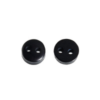 Micro Button Black 2 Holes Acrylic Sewing Buttons 6mm