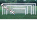 Bison Premium Painted Club Soccer Goal(4''x2'' RECT)-8'x24'x4'x1