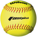 Wilson 12'' Synthetic Red Stitch Fastpitch Softballs