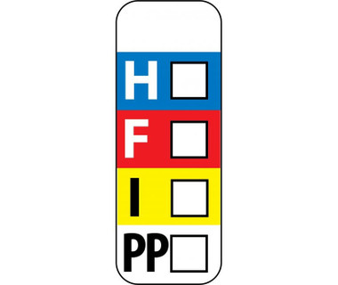 labels hazard warning color bar 1x3 ps paper 500 rl jendco safety