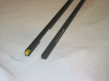 These notched tracks are used in a Traditional Van Dusen. The notches allow the tracks to fit around the knees (internal structure) of the boat.