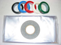 The decking kit includes decking vinyl (enough for 2 boats), double-stick tape, and white or colored decking tape.