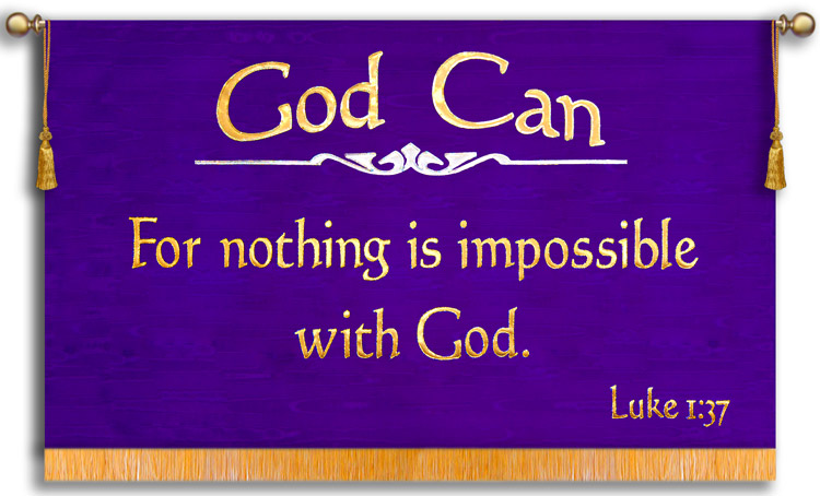 god can horizontal praise banner purple banner