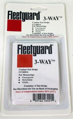 CC2602A 4 PACK 3-WAY BLISTER PACKED HEAVY DUTY COOLANT TEST CC2602A 4 PACK 3-WAY BLISTER PACKED HEAVY DUTY COOLANT TEST