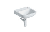 Buy HTM64 Vitreous China Washbasin - Wall / Panel Mounted - Medium - Single tap hole, no plug, chain or overflow (Sun-SNK17) sold by eSuppliesMedical.co.uk