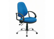 Solitaire High Back Twin Lever Operator Chair, Fixed Arms, Black Nylon 5 Star Base, Intervene