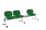 Venus Visitor 4 Seat Module, 3 Seats & 1 Table, Anti-bacterial Vinyl Upholstery - 14 Colours