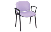 Galaxy Stacking Visitor Seat, With Arms, Intevene Anti-bacterial Upholstery - 12 colours (Multibuy)