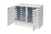 Buy 103cm wide double base unit with top, 8 single / 2 double depth clear trays (SUN-VBUT4W) sold by eSuppliesMedical.co.uk