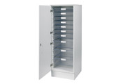 Buy 51.5cm wide larder unit with top, 7 single / 3 double depth clear trays (SUN-VLUT1W) sold by eSuppliesMedical.co.uk