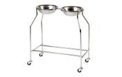 Buy Bowl Stand, Double, Side by Side, Anti-static castors (SUN-TBSF02) sold by eSuppliesMedical.co.uk