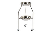 Buy Bowl Stand, Double, Tiered, Anti-static castors (SUN-TBSF01) sold by eSuppliesMedical.co.uk