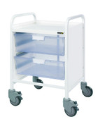 Buy VISTA 20 Trolley  2 Double Depth Clear Trays (Sun-MPT9C) sold by eSuppliesMedical.co.uk