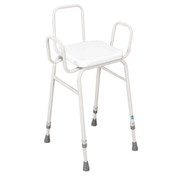 Buy Sidhil Perching Stool (Arms & Backrest) (1398/EX/WHITE) sold by eSuppliesMedical.co.uk