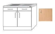 Buy 100cm Sink Unit (excluding sink/taps), Beech Finish (Sun-BU6B) sold by eSuppliesMedical.co.uk