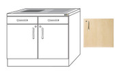 Buy 100cm Sink Unit (excluding sink/taps), Maple Finish (Sun-BU6M) sold by eSuppliesMedical.co.uk