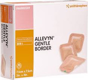 Buy Allevyn Gentle Border 7.5cm x 7.5cm , Pack of 10 (66800269) sold by eSuppliesMedical.co.uk
