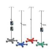 Buy Eclean - Intravenous Drip Stand, C/W Handle & Two Hooks, Grey (EIS015) sold by eSuppliesMedical.co.uk