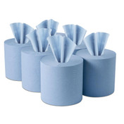 Northwood Centrefeed Roll, Blue, 150M, 2ply, x6
